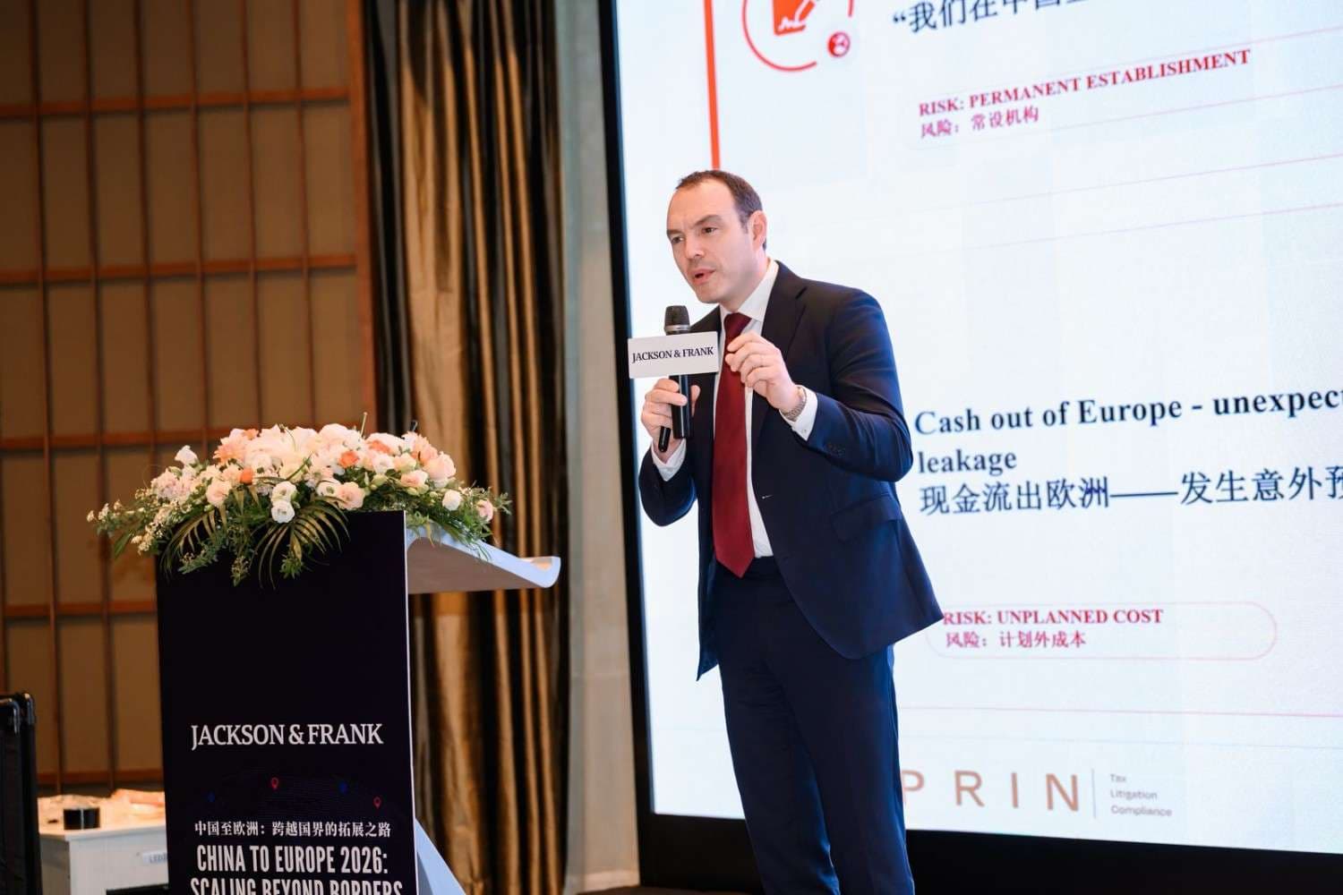 Paul Halprin speaking on tax compliance