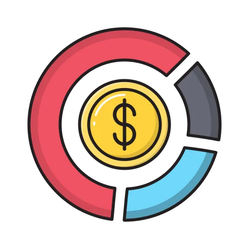 Icon representing budget allocation