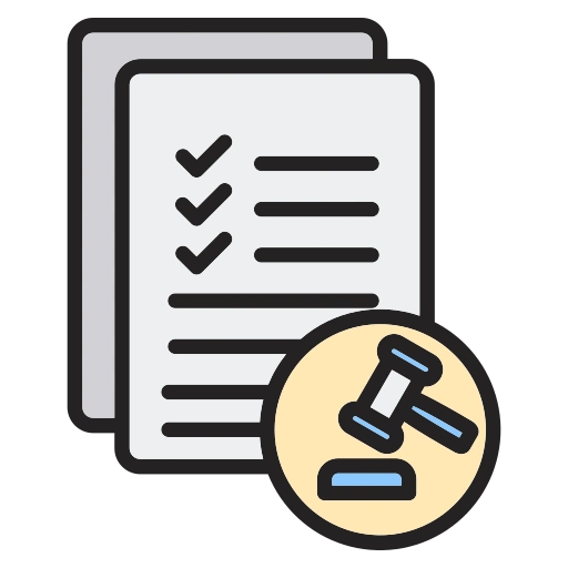 Icon representing legal requirements